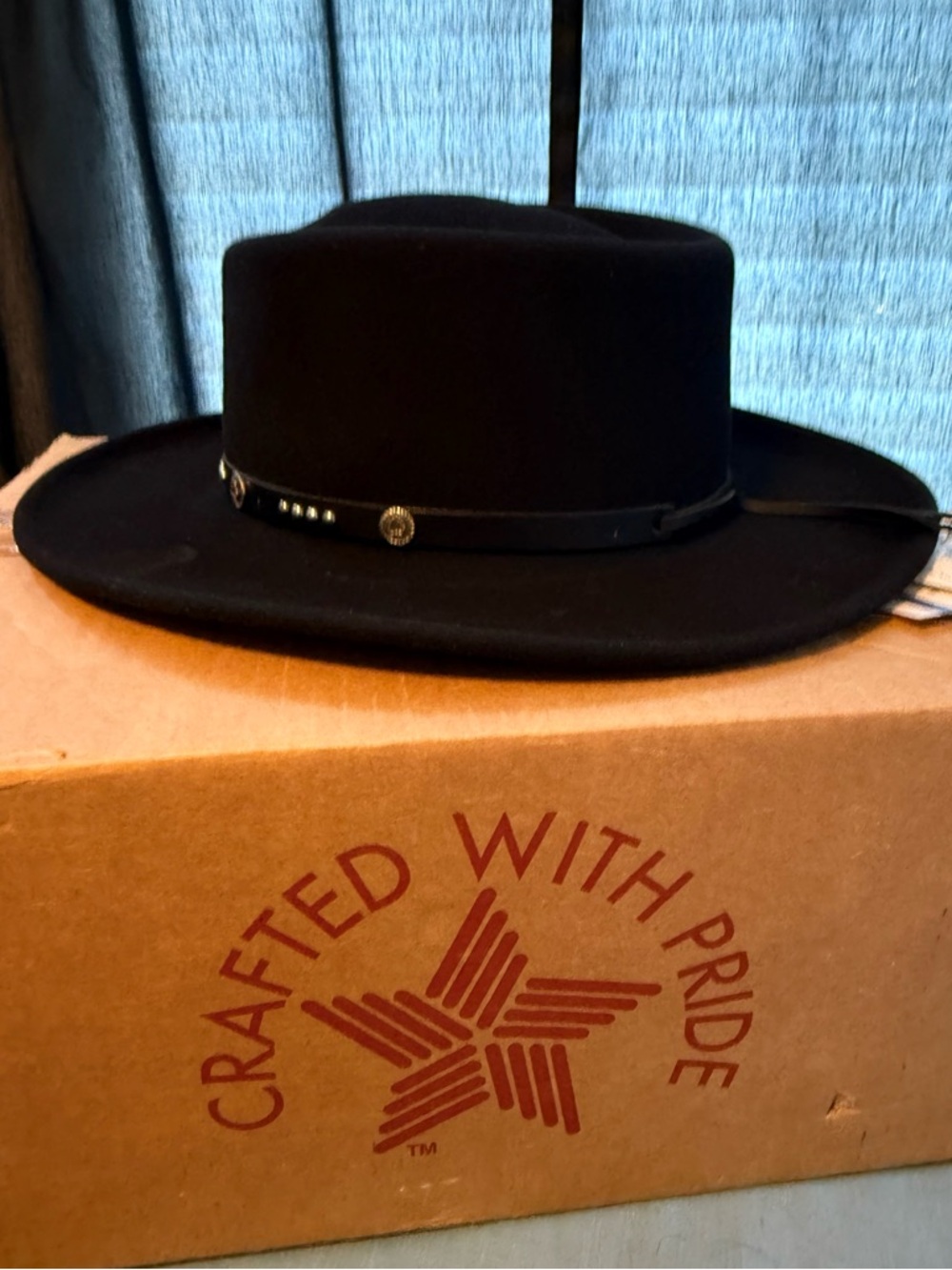 Bollman Bailey Renegade Joker Ladies Black Felt Western Hat NWT